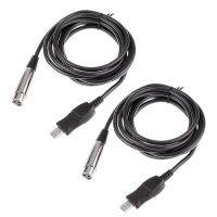 2X 3M USB Male to XLR Female Microphone USB MIC Link Cable New