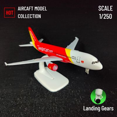 ขนาด1:250แบบจำลองเครื่องบินโลหะแบบจำลองเครื่องบิน A320 VIETJET การบินการตกแต่งขนาดเล็กคอลเลคชั่นศิลปะของเล่นเด็กผู้ชายเด็ก