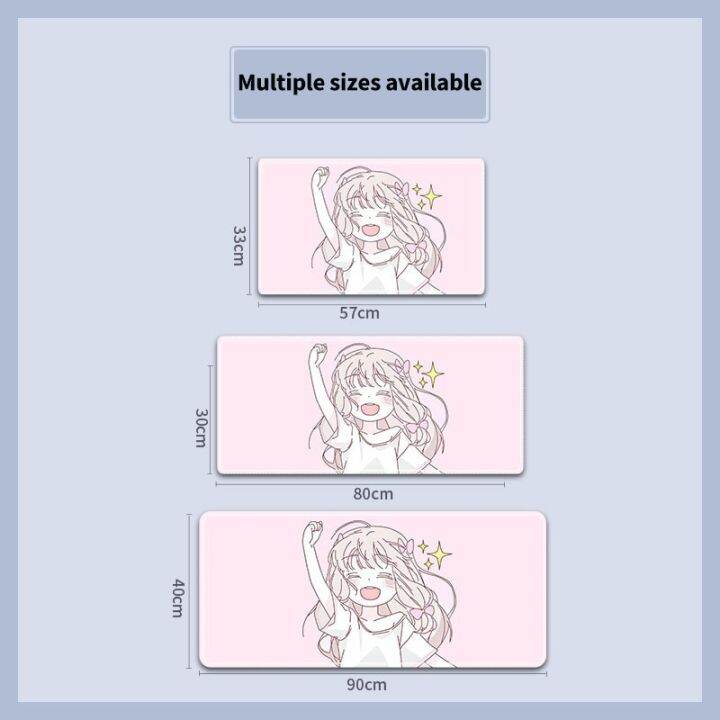 large-cute-girl-mouse-pad-kawaii-girl-waterproof-desktop-oil-proof-non-slip-desk-anime-pink-mousepad-laptop-notebook-desk-mat