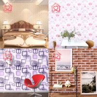 ?พร้อมส่ง wallpaper  45 ซม. x 10 เมตร วอลเปเปอร์ สติ๊กเกอร์ติดผนัง มีกาวในตัว ติดเองได้