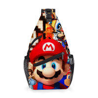 mario student crossbody waist bag satchel outdoor travel chest bag