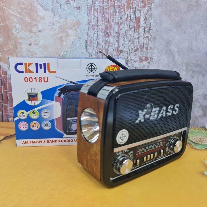 วิทยุ-ckml-รุ่น-0018u-x-bass-สินค้ามีเครื่องหมายมาตรฐาน-มอก-1195-2536-am-fm-usb-sd-card-aux-รับสัญญาณชัดทุกคลื่นสถานี-สุ่มคละสี-มีไฟฉายใ