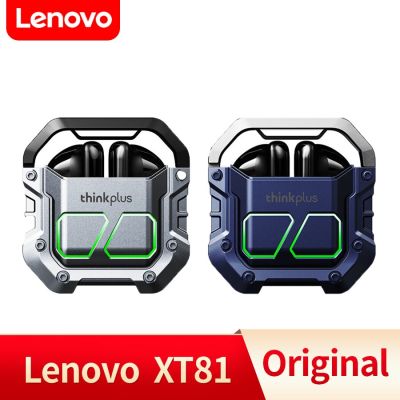 Lenovo หูฟัง5.3บลูทูธ XT81,หูฟังอัจฉริยะตัดเสียงรบกวนมีไมโครโฟนในตัวในหูฟังบลูทูธการควบคุมแบบสัมผัสหูฟัง TWS ไร้สายที่แท้จริงเบส