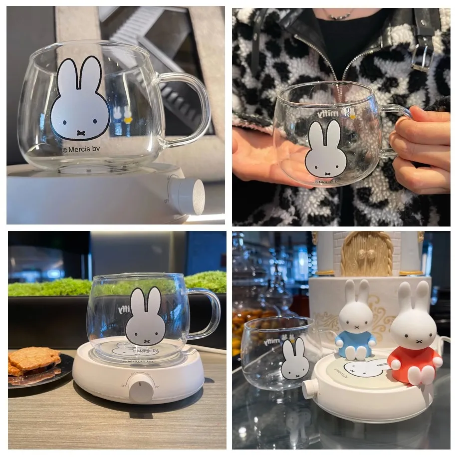 Miffy x MIPOW Coffee Mug Warmer For Office Home with 3 Temperature Settings  Auto-Off Cup Warmer Plate for Cocoa Tea Water Milk