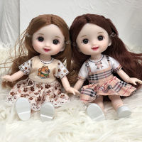 Kawaii 18 BJD Doll Toys for Girls 17CM 2 DollsSet BJD Jointed Doll Children Toys Swivel Ball Jointed Dolls For Girls Gifts