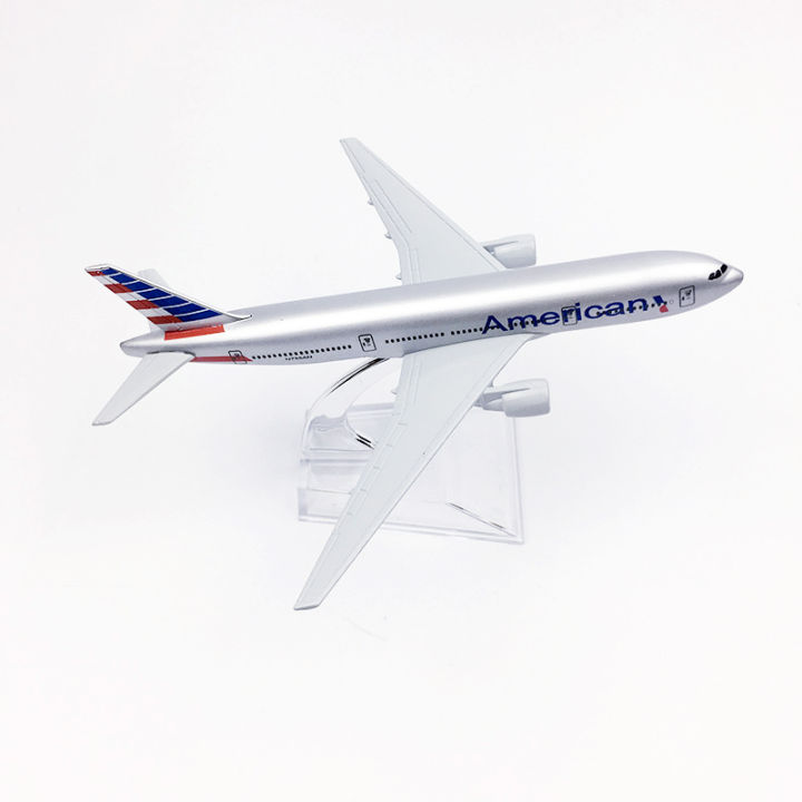 american-airlines-b777-plane-model-boieng-777-die-cast-metal-aircraft-airplane-model-toy-16cm