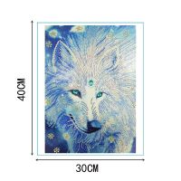 5D Diamond Painting Wolf Bookmark special shape painting Diamond Embroidery Craft Tassel Book Marks for Books Christmas Gifts