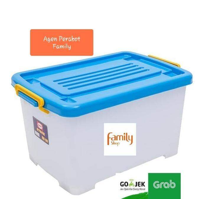 [Ready] (Khusus Gojek) Box Container Shinpo Cb 60 Stack / Kontainer 60L ...