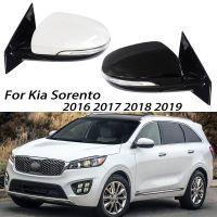 ชุดประกอบกระจกมองหลังรถยนต์สำหรับ Kia Sorento 2015 2016 2017 2018 2019อัตโนมัติพร้อมเปิดสัญญาณไฟพับไฟฟ้า