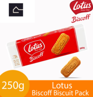 ถูกที่สุด! Lotus Biscoff Biscuit รสคาราเมล 250g. บิสกิต โลตัสบิสคอฟ BBE:11/08/2024