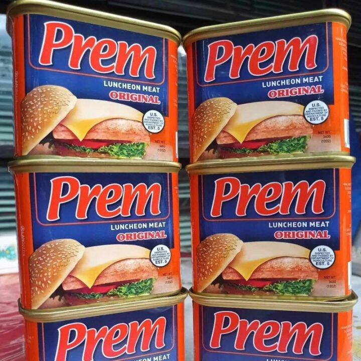 Prem Luncheon Meat Original 340g Canned Meat Spam Premium Pork Luncheon