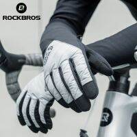 hotx【DT】 ROCKBROS Gloves Breathable Non-slip Cycling Thermal Warm Riding