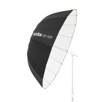 Godox UB-130W 51in 130cm Parabolic Black White Reflective Umbrella Studio Light Umbrella with Black Silver Diffuser Cover Cloth