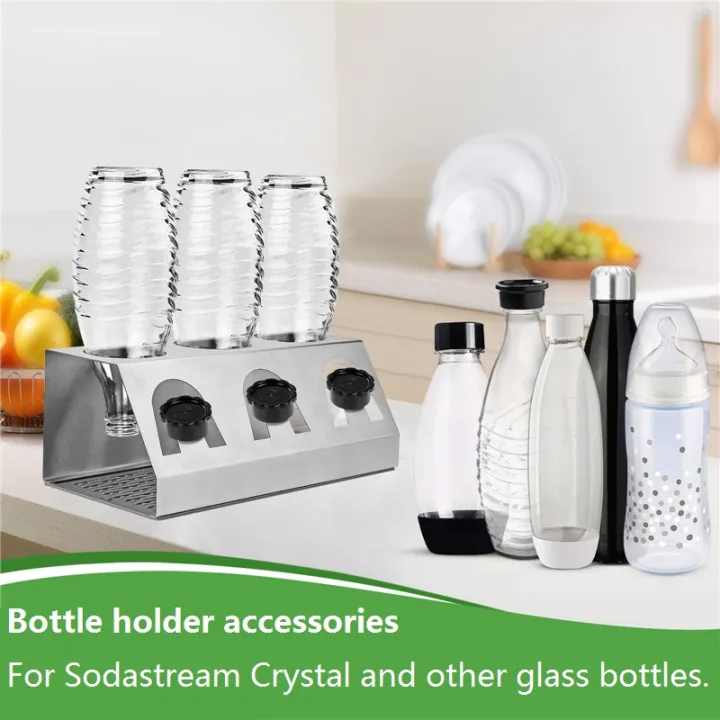 3 Holes Cup Holder Drainer Bottle Holder Stainless Steel For Soda water