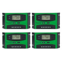 4X 30A 12V 24V Solar Controller LCD Function Dual USB 5VDC Output Solar Cells Panel Battery Charge Regulator