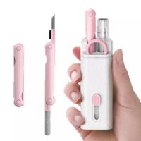 +【； 7-In-1 Cleaning Kit Computer Keyboard Cleaner Brush Earphones Cleaning Pen For Airpods For  Cleaning Tools Keycap Puller