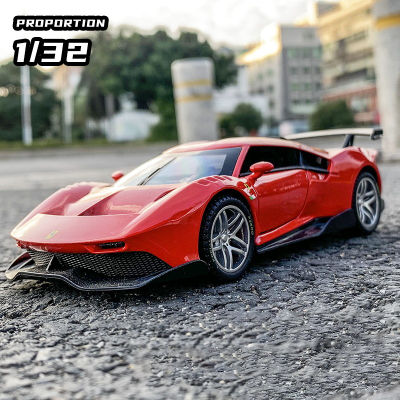 1:32 P80C Supercar Alloy Car Diecasts &amp; Toy Vehicles Sound And Light Car Model Collection Car Toys For Children