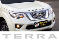 ตัวอักษร NISSAN TERRA สีบอร์นเงิน