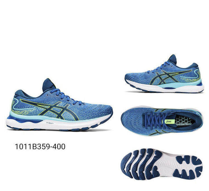 2023-asics-รองเท้าวิ่ง-gel-nimbus-n24ระบายอากาศน้ำหนักเบาสำหรับทั้งหญิงและชายมั่นคงรองรับแรงกระแทกรองเท้าวิ่งกีฬา