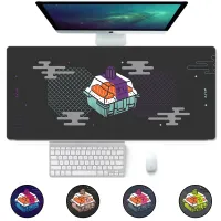 Sushi Suitchi Gaming Mouse Pad Black Large Extended Mousepad XL Gaming Deskpa