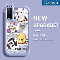 เคส Dienya สำหรับ VIVO Y20 Y20i Y20s Y12s Y20เคสมือถือ Y11s Y20T Y20S M Y20S D เคสรูปการ์ตูนรูปเมาส์แบบนิ่มกันกระแทกแบบใสมีสีสันเคสกล้องสร้างสรรค์ฝาครอบป้องกัน