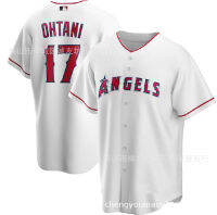 New product เทวดา 17 สีเทา แฟนๆ เสื้อเบสบอล MLB Angeles Ohtani Jersey ในนามของ