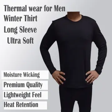 Men Thermal Cotton High Neck Sweaters Stretch Turtleneck Shirt Tops