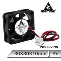 1pcs Gdstime 5V 30x30x10mm 30mm Brushless DC Axial Mini Heatsink Cooling Fan 30mmx10mm 3cm 3D Printer Cooler Fan Heatsinks