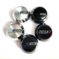 Style car 4pc 60MM SSR Logo Black Silver center caps Car Modified Wheel Center Cover Rim Hub Cap Center Cap for SSR rim