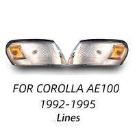 A Pair Front Turn Signal Light Lamp For Toyota Corolla AE100 AE104 1993 1994 1995 1996 1997 Crystal and Lines