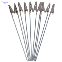 ?【Lowest price】Tirgat 10pcs 150mm ความยาว Non-INSULATED Electric Test จระเข้ CLAMP METAL clips