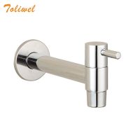 【CW】 Extra Polished Wetroom Wall Mounted Sink Faucet Outdoor Cold Bibcocks