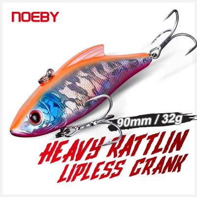 เหยื่อล่อปลาสั่นสะเทือน Noeby Wolers Rattling 90Mm 32G เหยื่อเหวี่ยงเหยื่อแบบแข็งปลอมสั่นสะเทือนสำหรับตะขอเบ็ดตกปลาเหยื่อล่อปลาฤดูหนาว