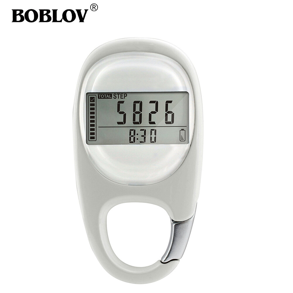 Waterproof LCD Step Run Distance Calorie Walk Counter Digital Pockets Pedometer 