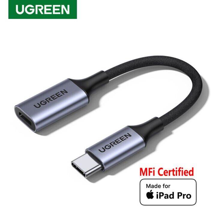 Ugreen MFI Certified Usb C To Lightning Headphone Jack Adapter For Ipad