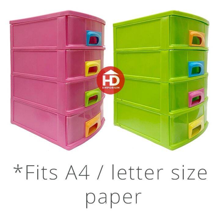 Casaware Poly Box 4 Layer plastic document drawers 3684L paper