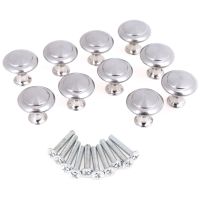 ☃❆ 10pcs/set Round Cabinet Knobs Stainless Steel Drawer Knobs Kitchen Cupboard Pull Handles Furniture Hardware Accessory