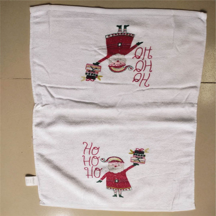 5pcslot-38x58cm-christmas-snowman-tree-printed-cotton-kitchen-dishcloth-tea-towels-xmas-party-gift