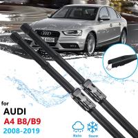 ใบปัดน้ำฝนรถยนต์สำหรับ Audi A4 B8 B9 2008 ~ 2019กระจกหน้าที่ปัดน้ำฝนอุปกรณ์เสริมรถยนต์2009 2010 2015 2016 2018 2017