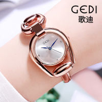 [ พร้อมส่ง ]GEDI 2980 แฟชั่น มีสไตล์ แนววินเทจ นาฬิกาข้อมือควอตซ์ผู้หญิงแมทช์ง่าย 2023 รุ่นใหม่ สไตล์ยุคกลาง สร้อยข้อมือสร้อยข้อมือโลหะผสมนาฬิกาผู้หญิง นาฬิกาข้อมือผู้หญิงกันน้ำ