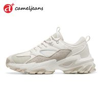 COD ♝ The Outline Shop27dgsd6gfd Cameljeans Sneakers Mens Shock Absorption Non-Slip Casual Shoes Black And White All-Match Shoes