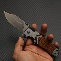 อุปกรณ์แคมป์ปิ้ง มีดพับ SR KNIVES รุ่น SR723A สันใหญ่ใบหนา แข็งแกร่ง คมกริบ