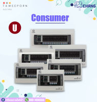 ตู้ Consumer Unit ตู้ควบคุมไฟ Chang รุ่น U (4 ช่อง - 14 ช่อง) ธรรมดา