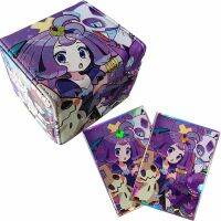 Pokemon Acerola กล่องการ์ดอะนิเมะการ์ตูนกล่องเก็บของเด็ก Kawaii คอลเลกชันการ์ดฝาครอบป้องกันการ์ดเด็ก Pad ของเล่นเด็กของขวัญ-Caidour