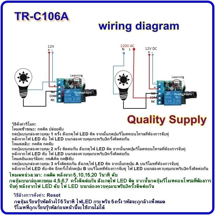 รีโมทควบคุมระยะไกล-รีโมท-แ-กล่องควบคุม-จะขายแยกกัน-สวิทช์-รีโมท-12v-24v-220v-433mhz-1-ch-remote-รีโมท-รีโมททีวี-รีโมทแอร์-รีโมด