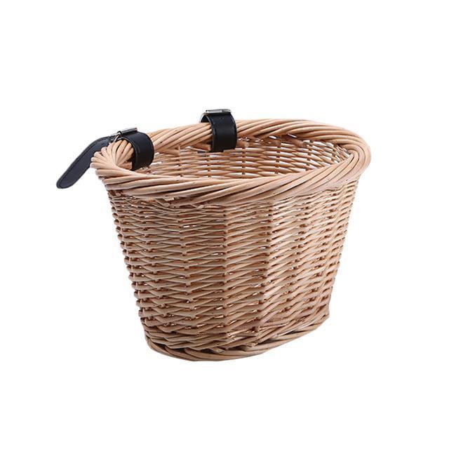 woven-girls-bike-basket-bicycle-dog-basket-handcarfted-with-adjustable-strap-decorative-esay-install-storage-baskets-for-bicycle