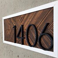 【LZ】✥✒  0-9 Floating Home House Number Outdoor Exterior House Mumbers Self Adhesive Digits Sticker Sign