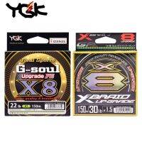 สายเบ็ดตกปลาแบบเกลียวอัพเกรด X8 G-SOUL YGK ดั้งเดิม150ม. 200ม. 14LB-60LB เส้นม้วนเชือกประมง8ชั้น