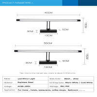 LED โมเดิร์นไฟ Led โคมไฟติดผนังกันน้ำห้องน้ำโคมไฟ8W 12W AC85-265V สีดำโคมไฟติดผนังโต๊ะเครื่องแป้งติดตั้งไฟเชิงเทียน