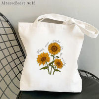 Women Shopper bag Direction Tomlinson Sunflower Bag Harajuku Shopping Canvas Shopper Bag girl handbag Shoulder Lady Bag